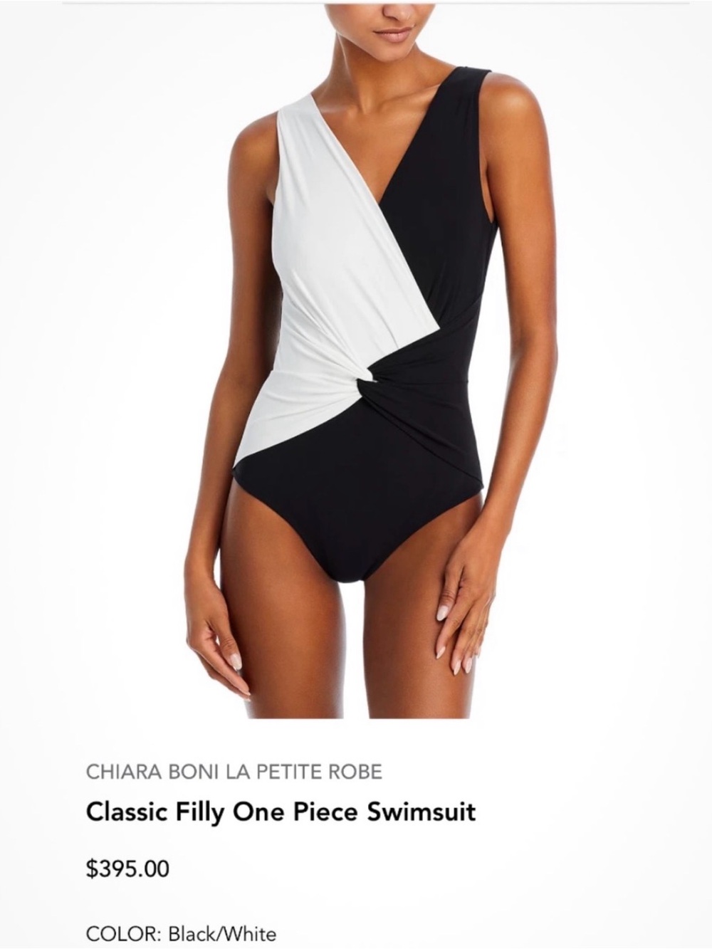 Chiara Boni La Petite Robe swimsuit Color Block One Piece Size 52/16 Like New